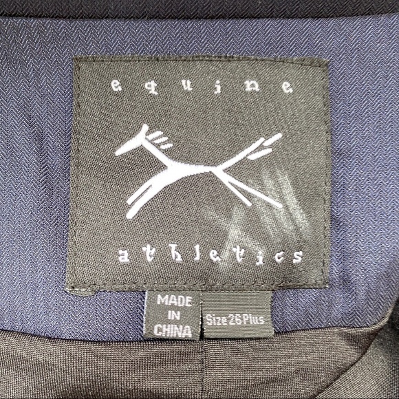 Equine Athletics Navy Stretch Athletic Horse Riding Blazer - Picture 10 of 11